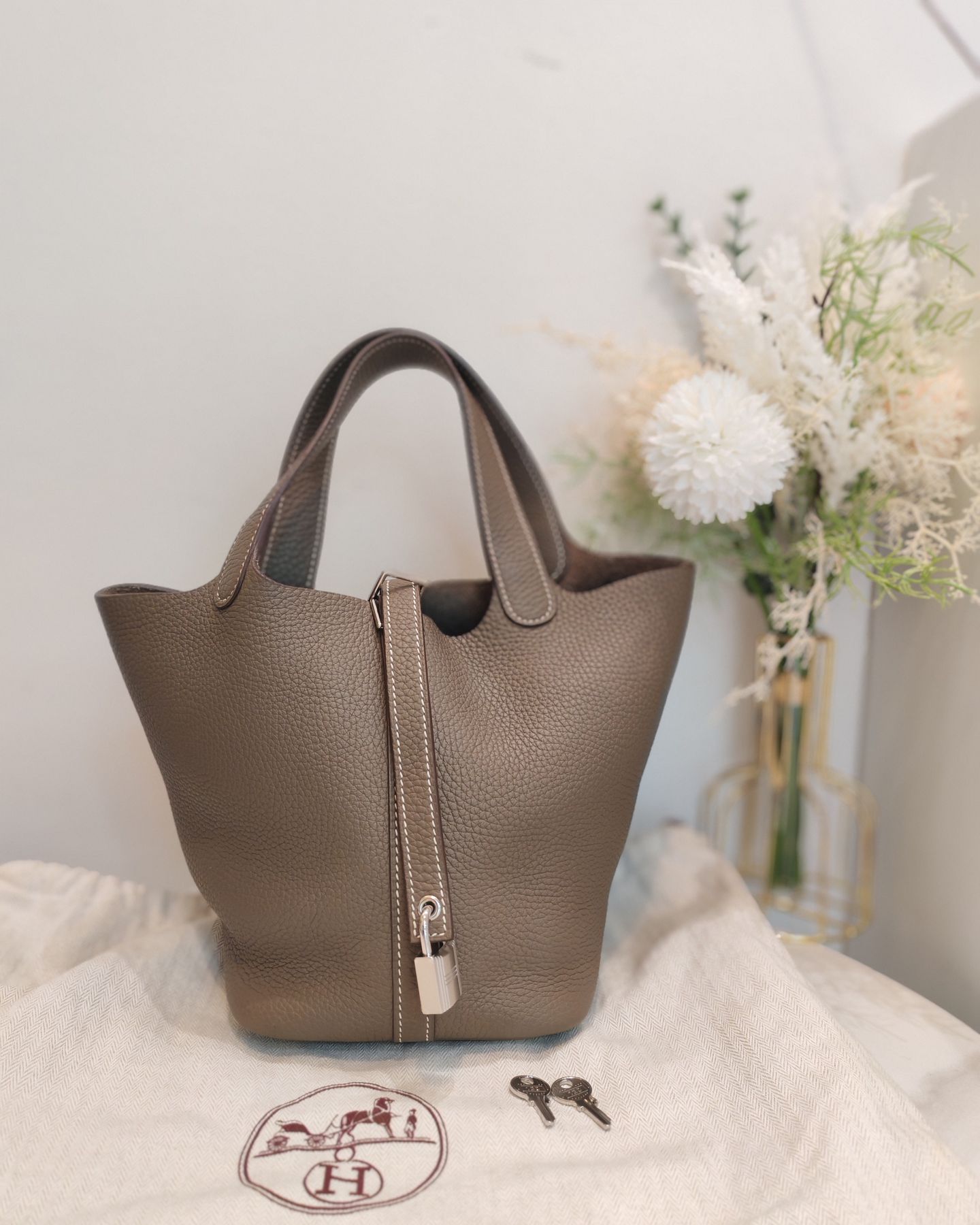 Hermes picotin 18 blue paon STAMP X【ランク：A】 tas handbag Hermes Picotin 18 / Pico 18 Bicolor Deep Blue